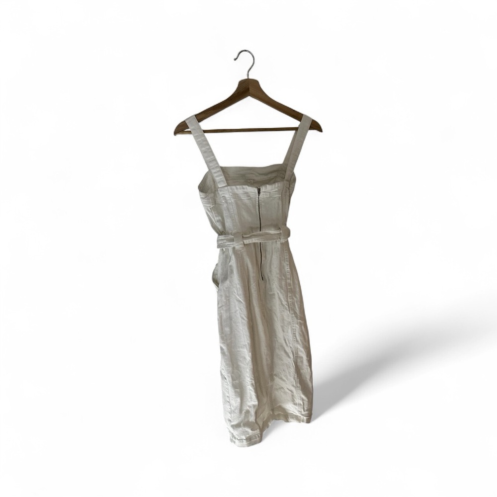 Dynamite White Midi Dress with Belt - Picture 2 of 5